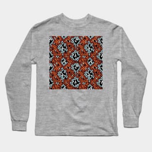 Snakeskin Pattern (Terracotta Palette) Long Sleeve T-Shirt